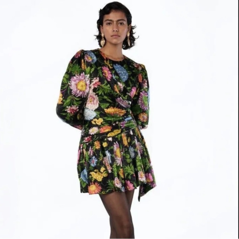 Ronny Kobo Lottie Floral Mini Dress